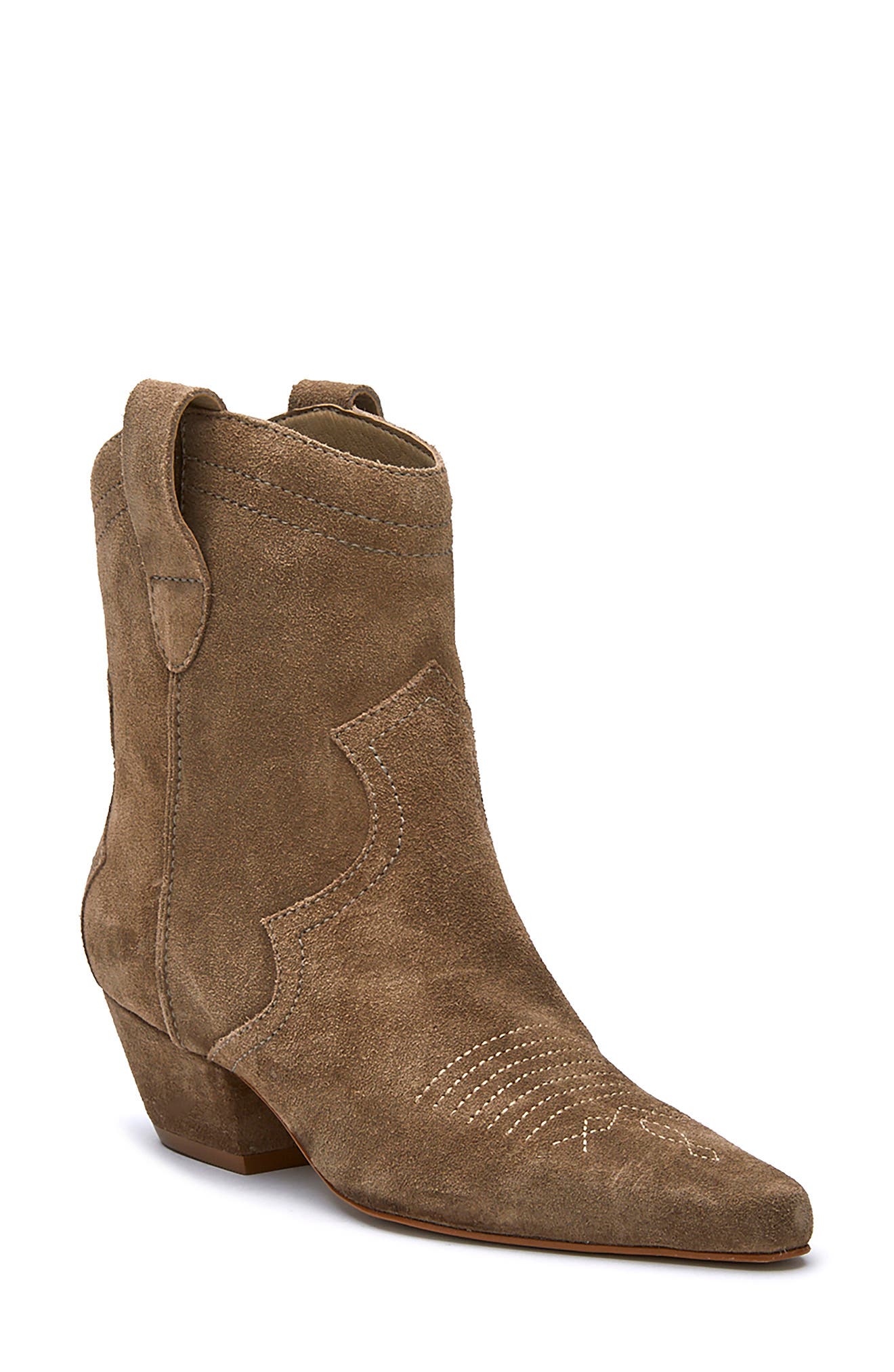 Arlo Western Bootie, Main, color, TAUPE SUEDE