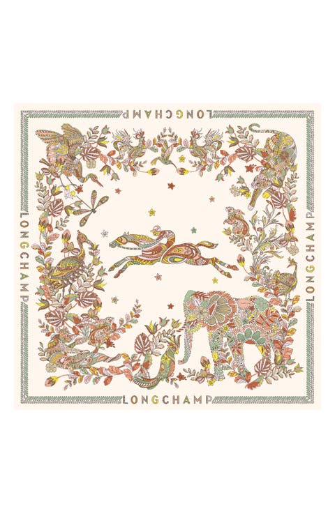 Foret Square Silk Scarf