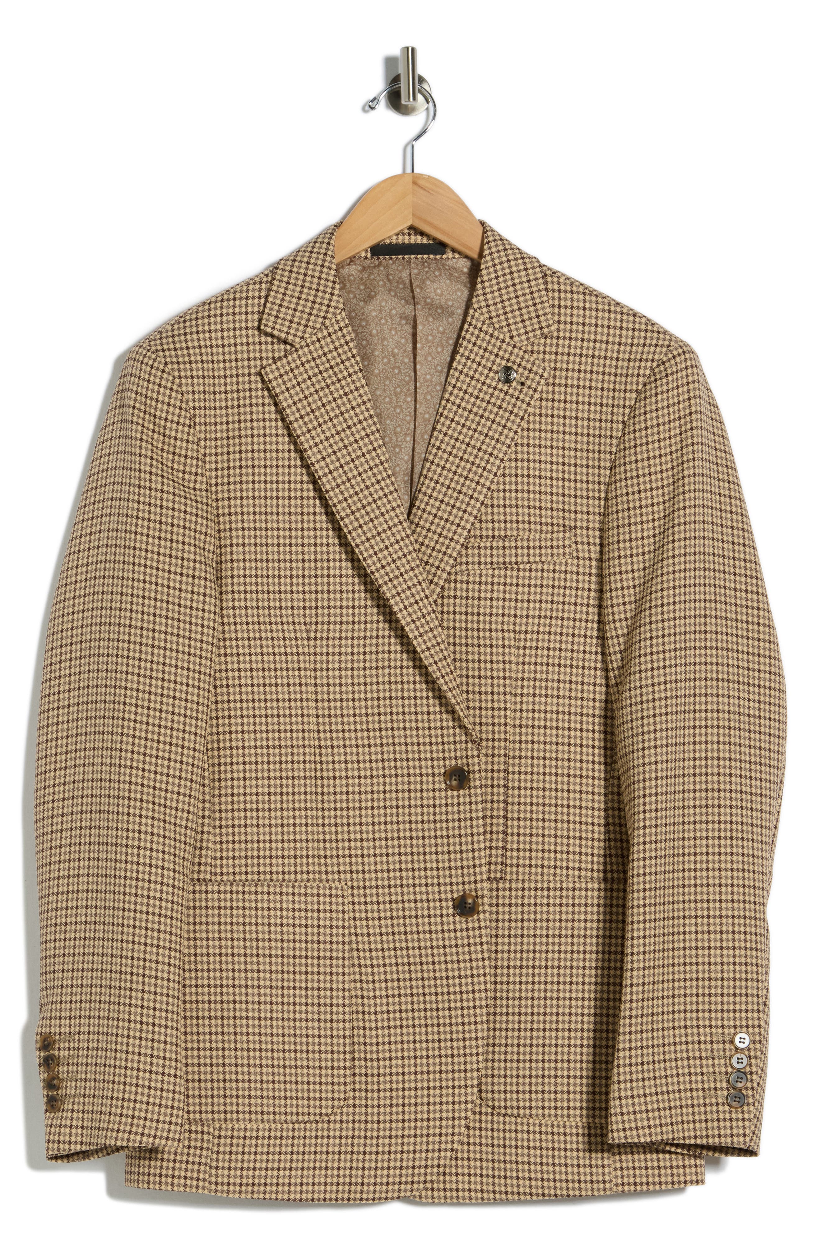 Tahari Plaid Slim Fit Sport Coat