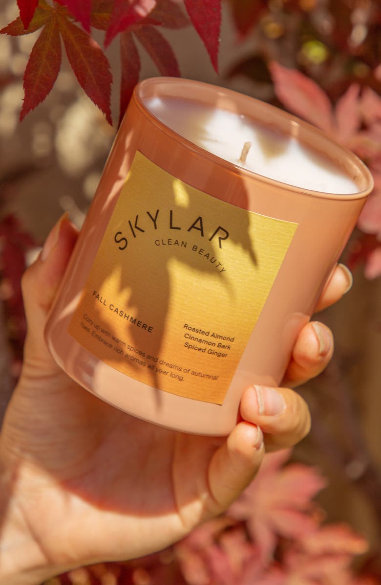 Skylar Fall Cashmere Scented Candle, Alternate, color, 