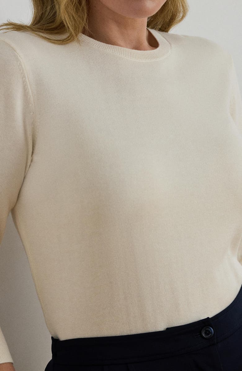 Lauren Ralph Lauren Crewneck Sweater, Alternate, color, Mascarpone Cream