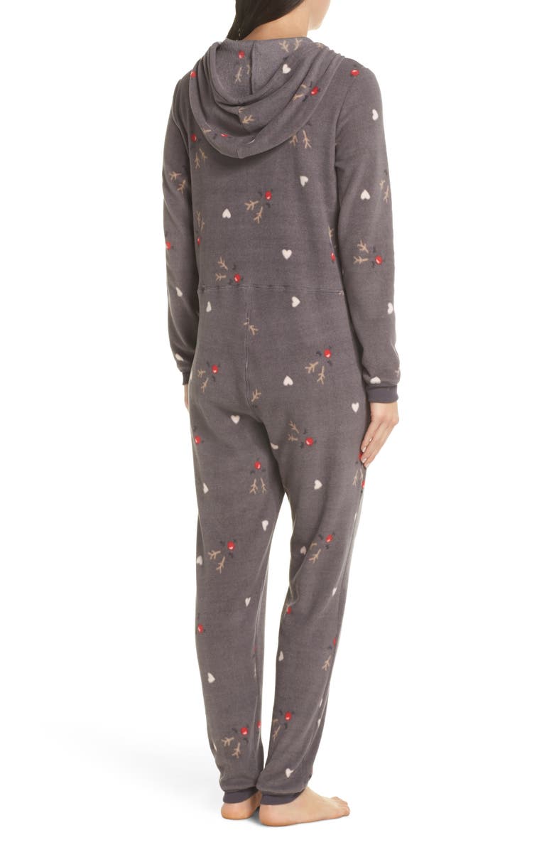Make + Model Hooded Pajama Jumpsuit, Alternate, color, 