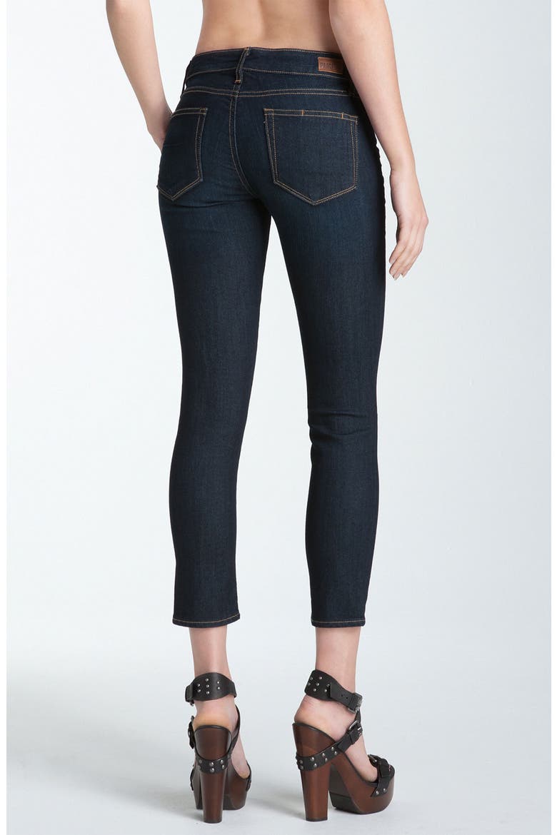 Denim 'Kylie' Crop Skinny Jeans, Alternate, color, STREAM