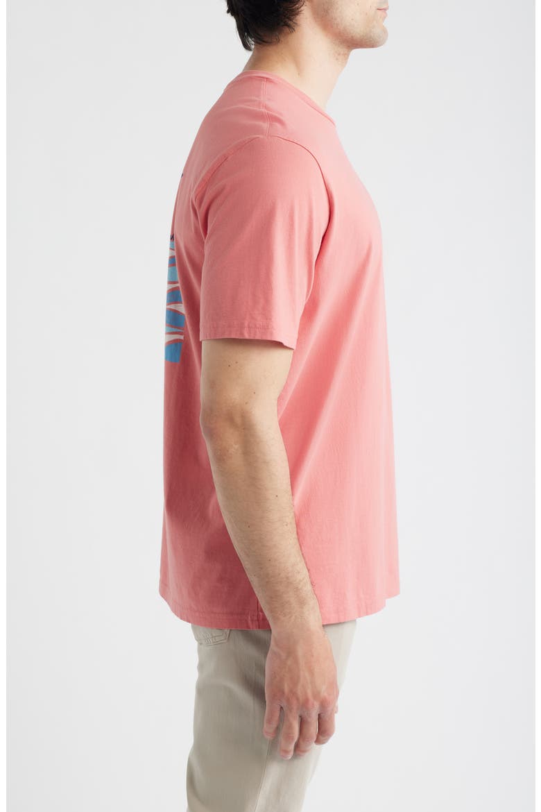 Marlin Waves Graphic T-Shirt, Alternate, color, RED SUNSET