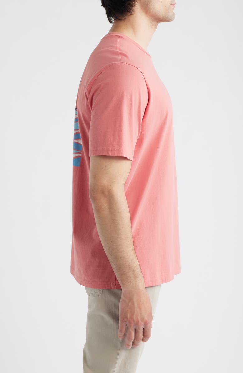 Tommy Bahama Marlin Waves Graphic T-Shirt, Alternate, color, Red Sunset