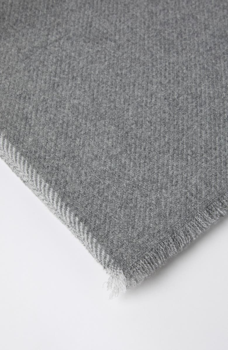 Brunello Cucinelli Cashmere diagonal scarf, Alternate, color,