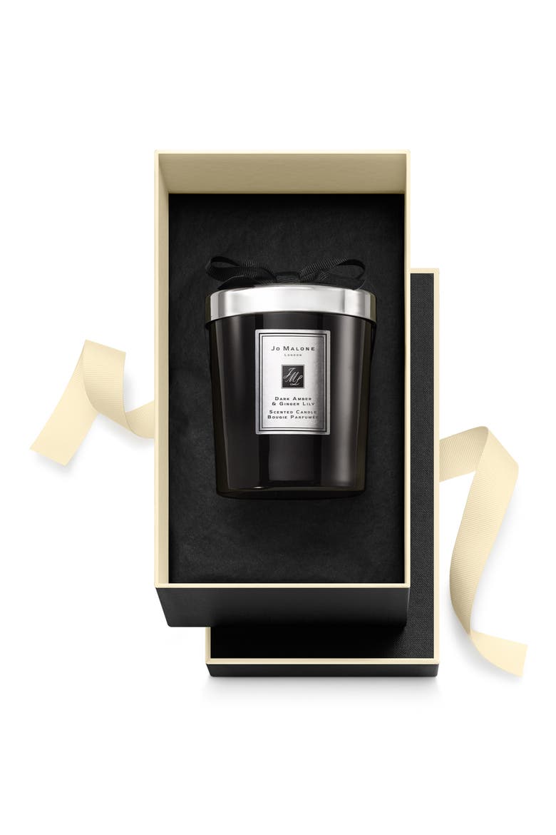 Dark Amber & Ginger Lily Scented Home Candle, Alternate, color, NO COLOR