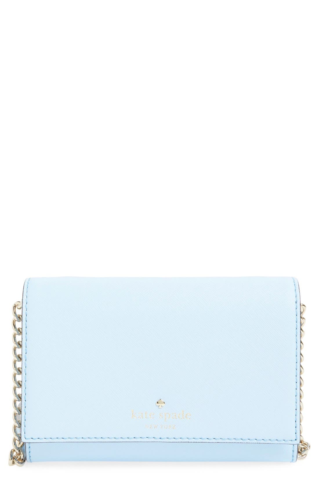 'cedar street - cami' crossbody bag, Main, color, SKY BLUE