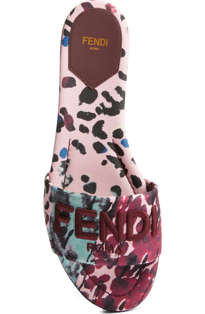 Fendi Signature Slide Sandal, Alternate, color, Pink