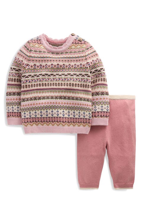 Kids' Fair Isle Knitted Jumper Set