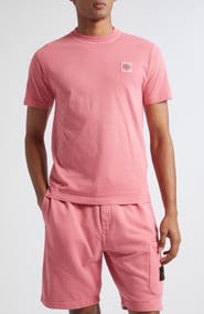 Stone Island Logo Patch Cotton T-Shirt