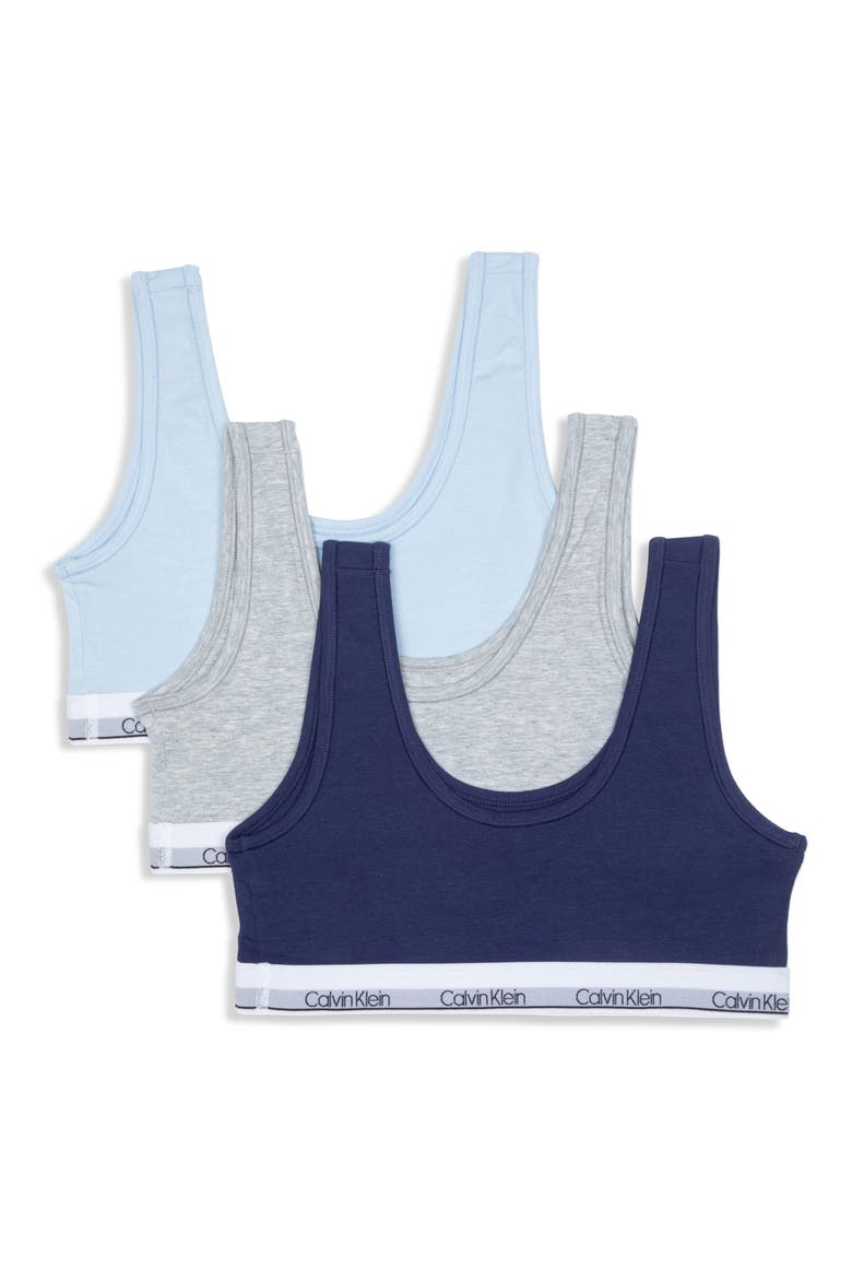 Classic Bralette - Pack of 3, Alternate, color, SYMPHONY/ HEATHER/ EMPRYEAN