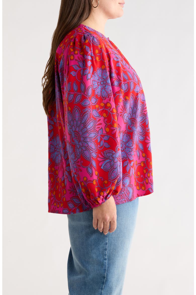 Darret Floral Marwa Button-Up Shirt, Alternate, color, FUCHSIA-MULTI