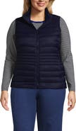 Lands' End Plus Size Wanderweight Packable Down Vest
