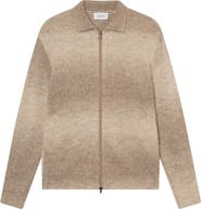 Les Deux Gannon Ombré Zip Cardigan