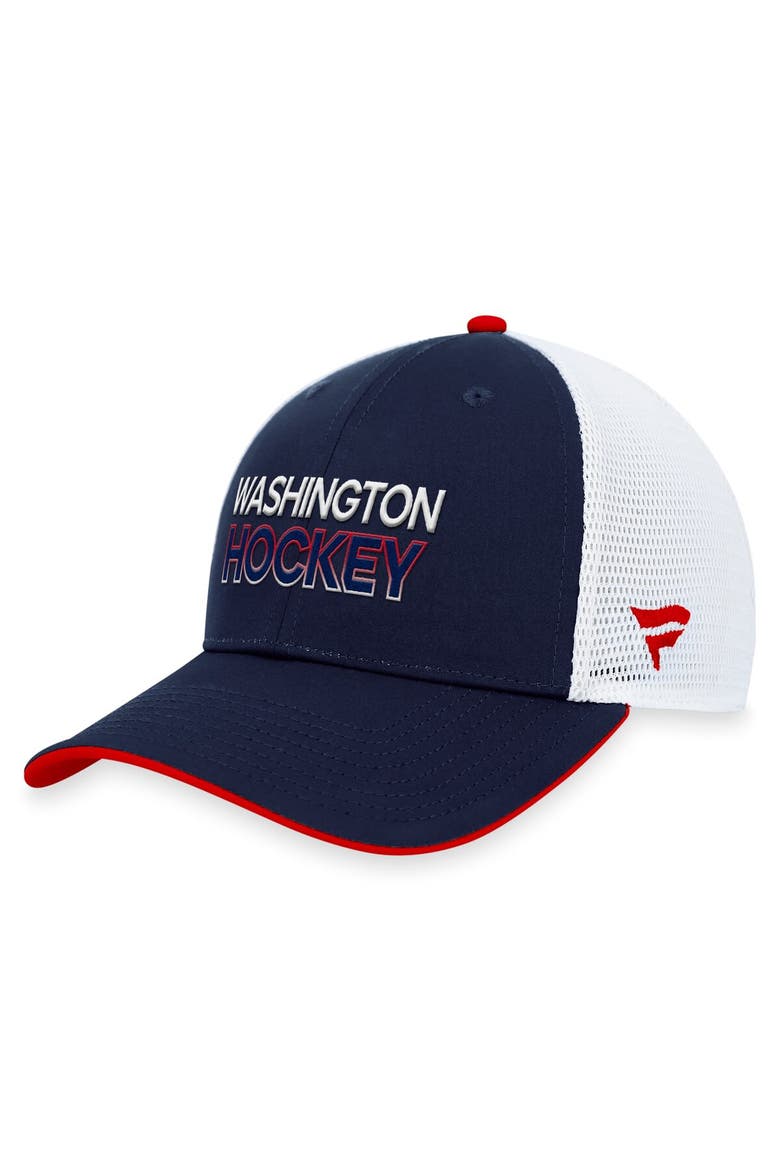 Men's Fanatics Branded Navy Washington Capitals Authentic Pro Alternate Jersey Trucker Adjustable Hat, Alternate, color, Navy