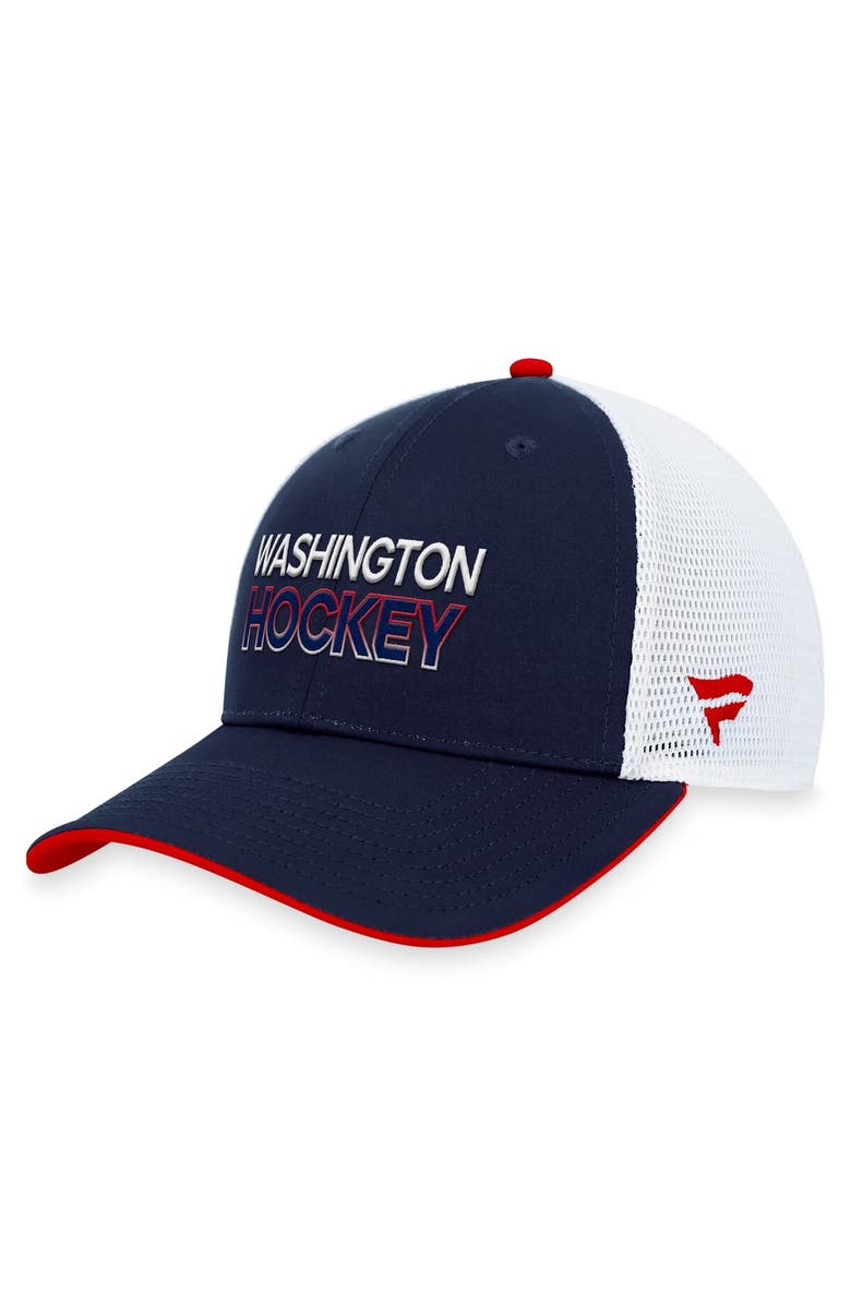 FANATICS Men's Fanatics Branded Navy Washington Capitals Authentic Pro Alternate Jersey Trucker Adjustable Hat, Alternate, color, Navy
