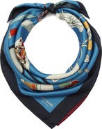 Kate Spade New York What's in My Bag Square Silk Scarf