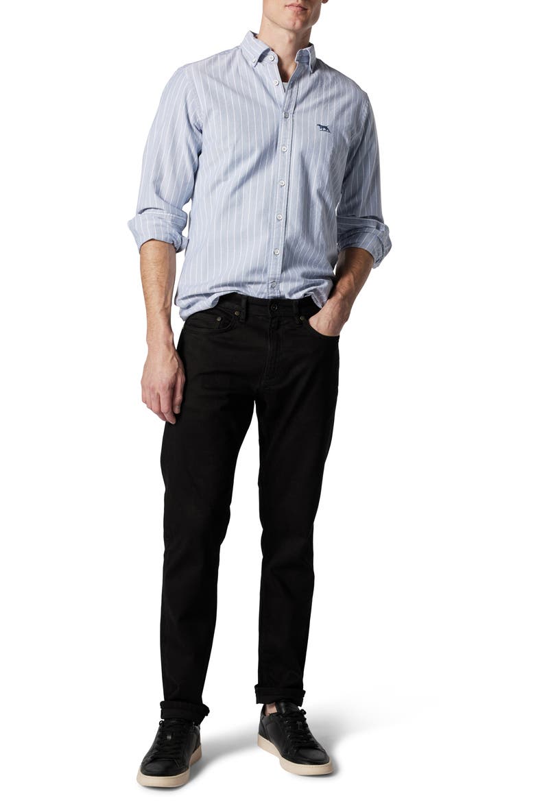 Longburn Black Straight Leg Jeans, Alternate, color, NERO