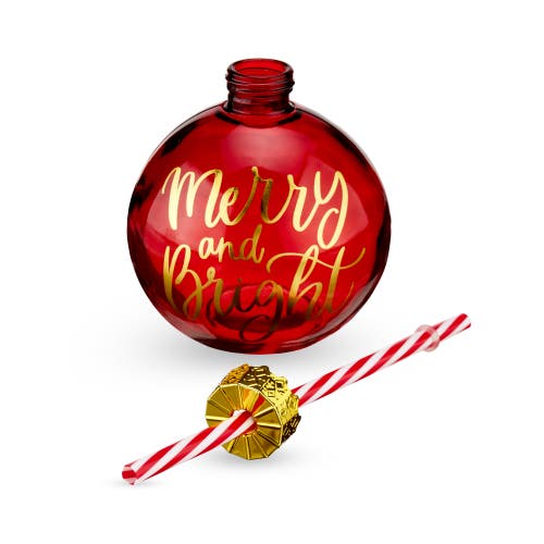 Blush Ornament Drink Tumbler In Red