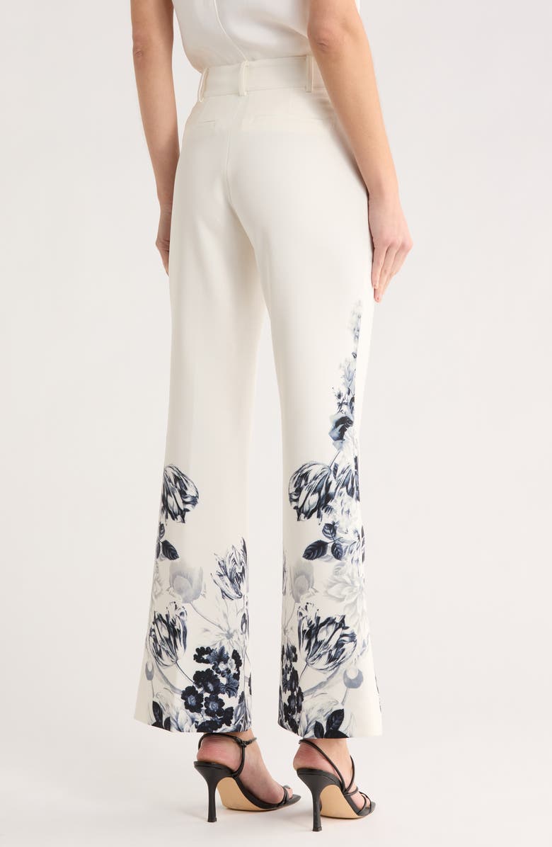 JASON WU Floral Pants, Alternate, color, Ivory Floral Print