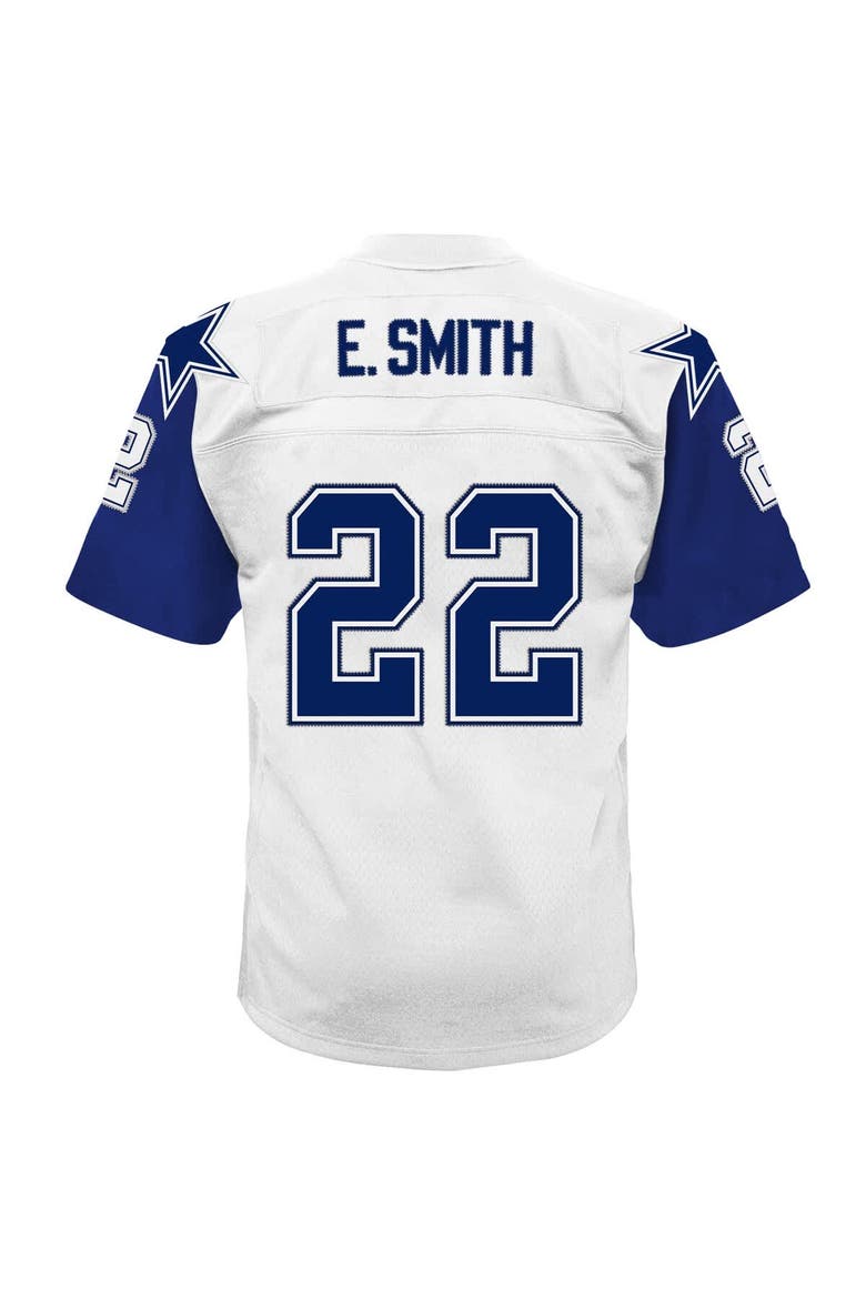 Preschool Mitchell & Ness Emmitt Smith White Dallas Cowboys 1994 Alternate Legacy Jersey, Alternate, color, White