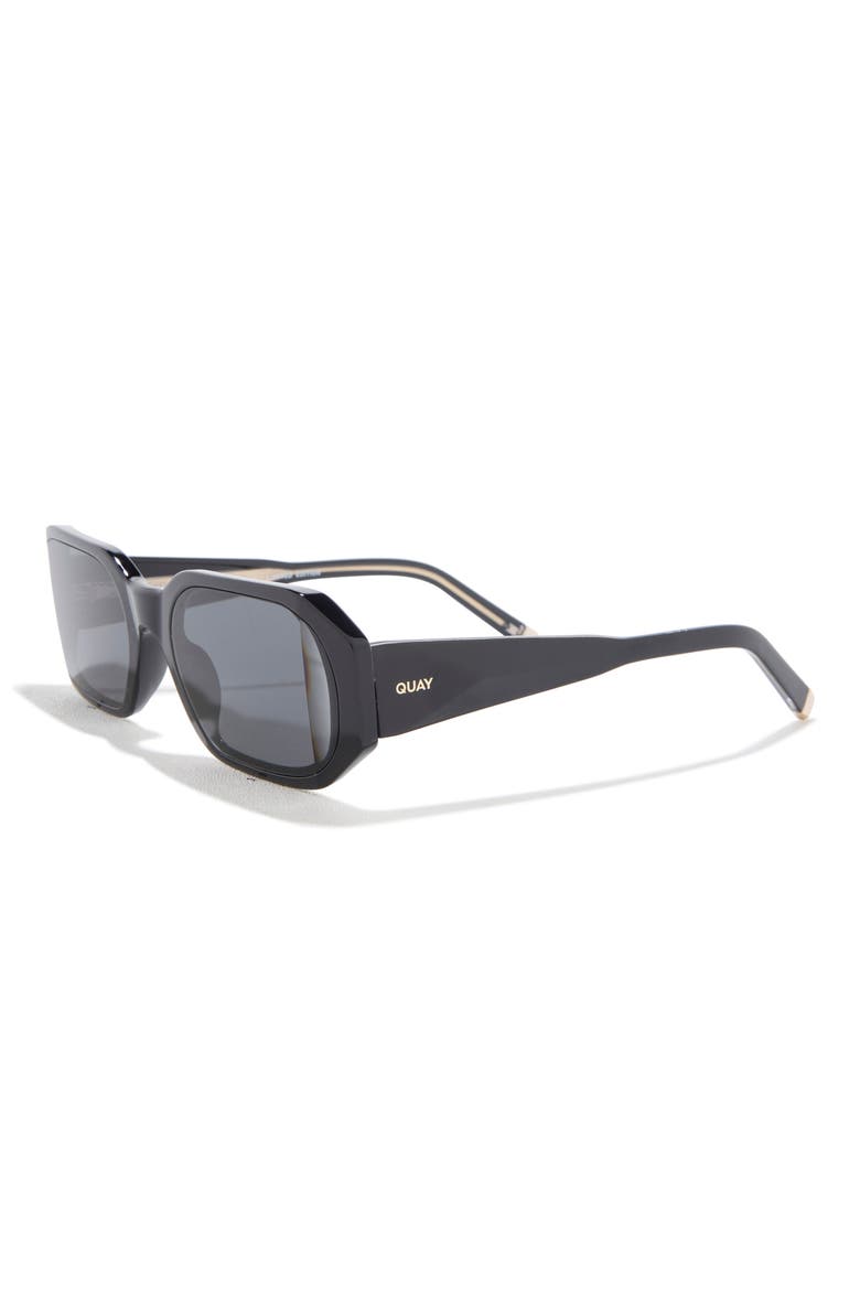 Hyped Up Gem 57mm Square Sunglasses, Alternate, color, BLACK/ SMOKE