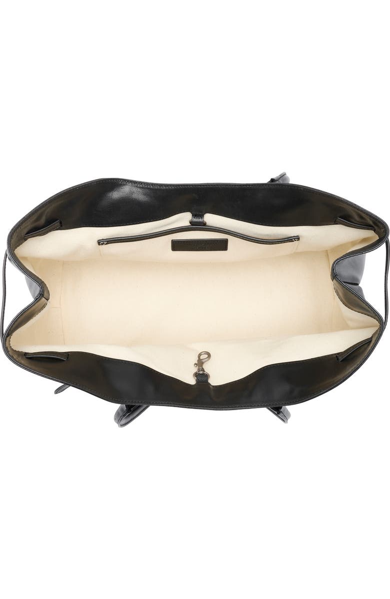 MARGESHERWOOD Grandma Large Buckle Suede Shoulder Bag, Alternate, color, Black Pull-Up