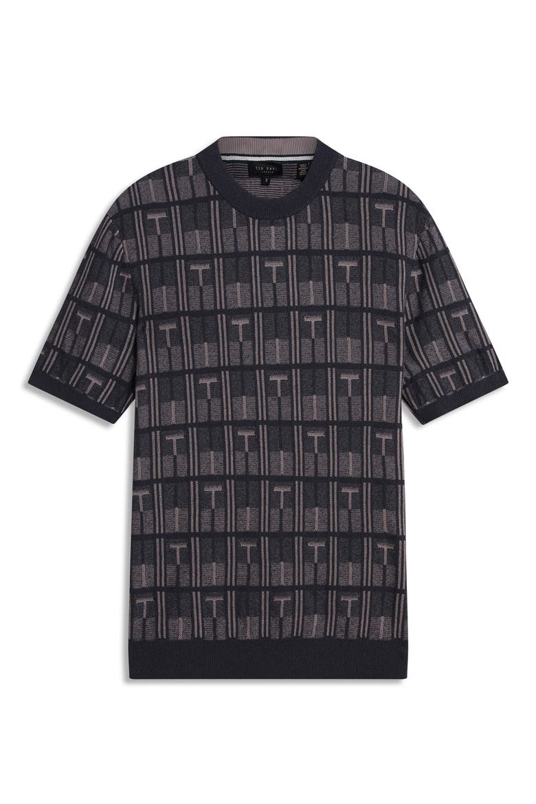 Britton Geometric T-Shirt, Alternate, color, NAVY