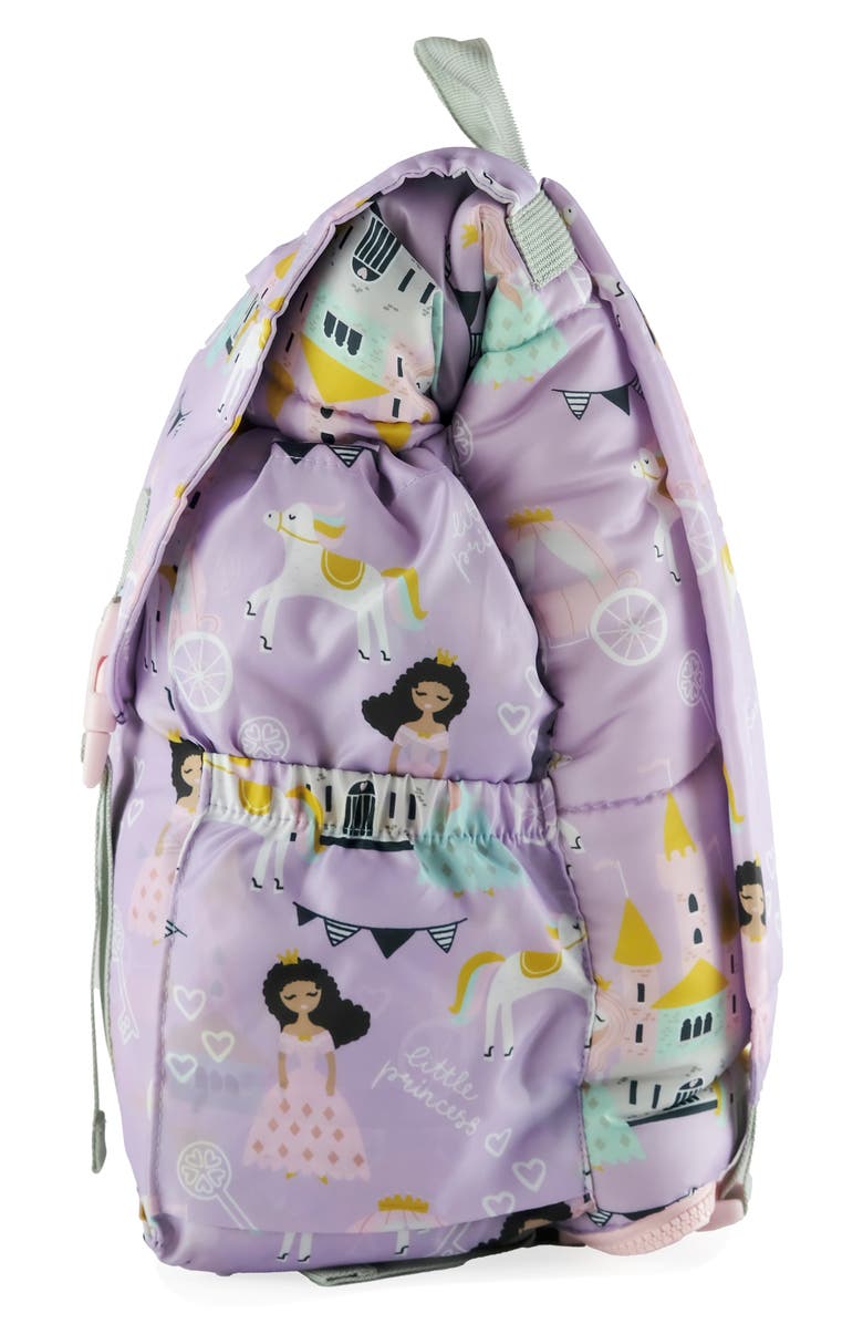 mimish Kids' Sleep-N-Pack Princesses Sleeping Bag Backpack, Alternate, color, Multi