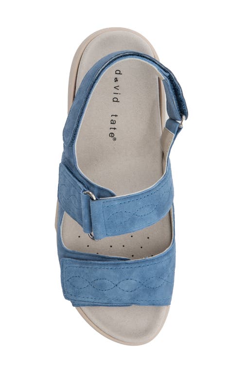 David Tate Key Comfort Slingback Sandal In Blue