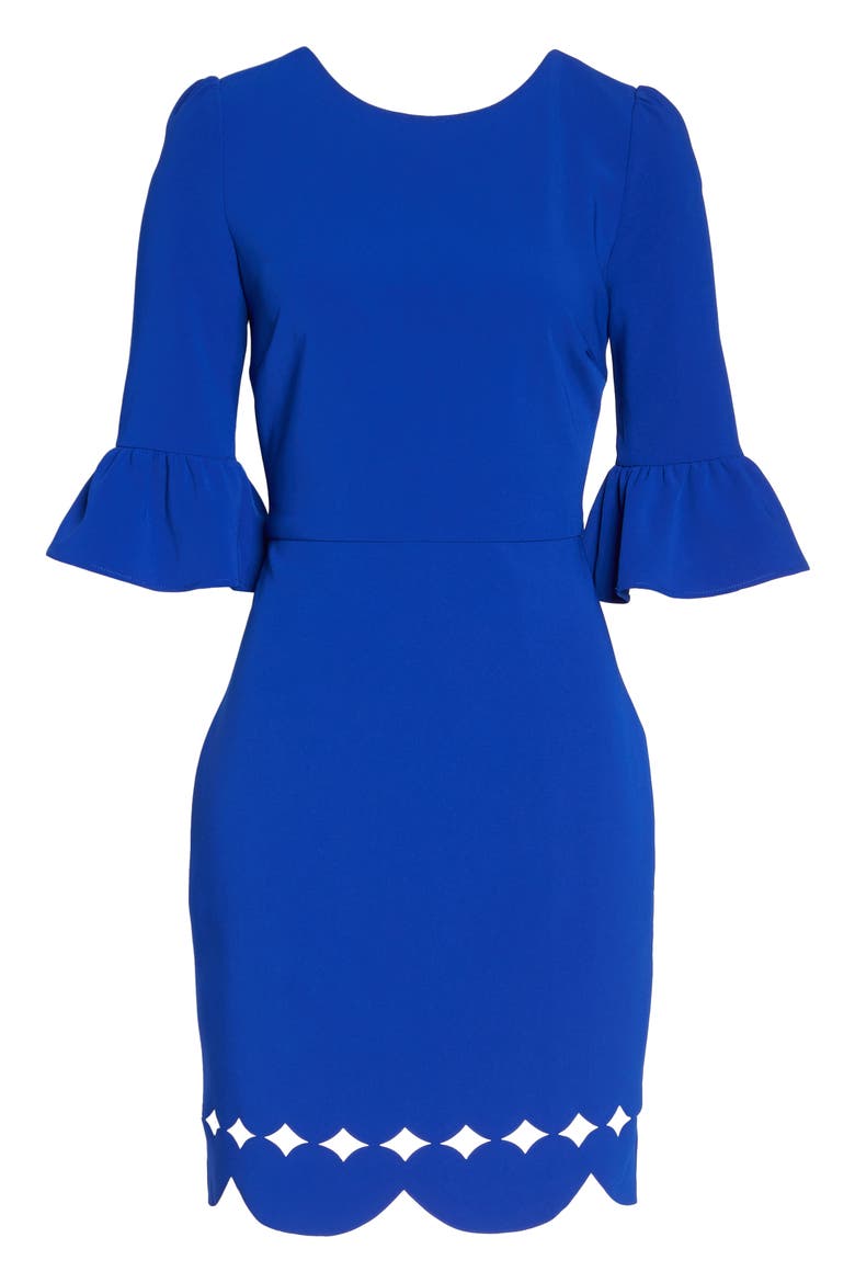 Blair Sheath Dress, Alternate, color, COBALT