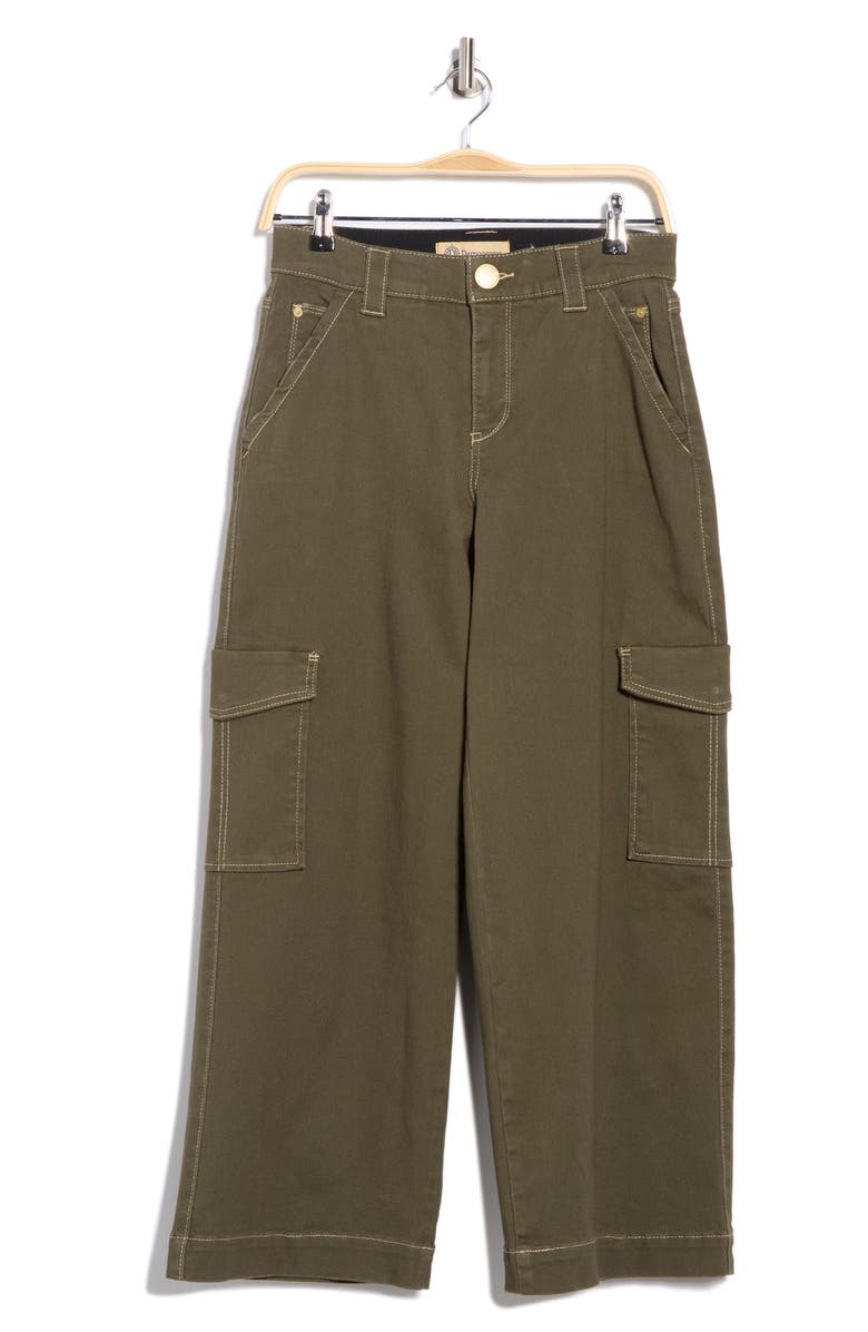 Democracy Crop Wide Leg Cargo Pants, Alternate, color, Caper