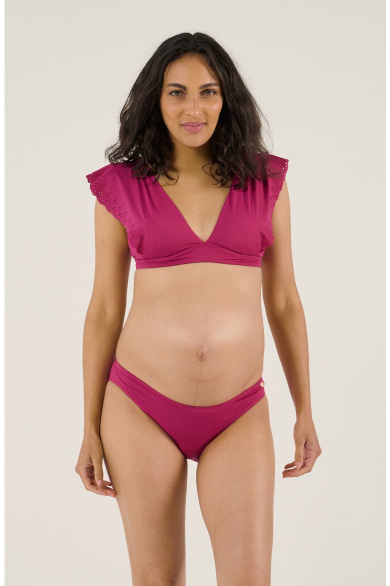 Maternity bikini Bloom, Alternate, color, Fuschia