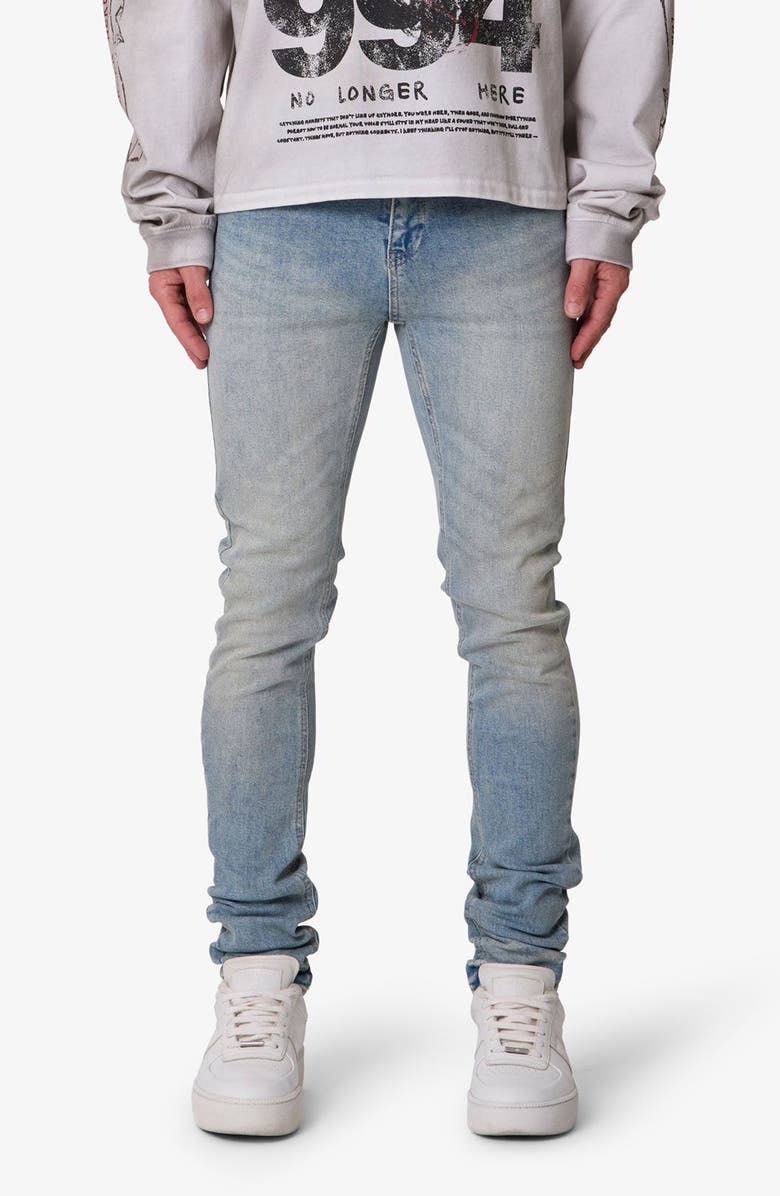 mnml Skinny Jeans, Main, color, Western Blue