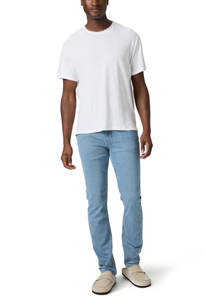 Monroe Linen & Cotton T-Shirt, Alternate, color, FRESH WHITE