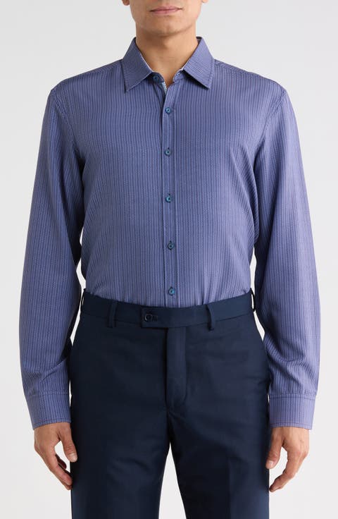 Printed Performance Long Sleeve Shirt