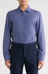 JASPER CLAY Printed Performance Long Sleeve Shirt