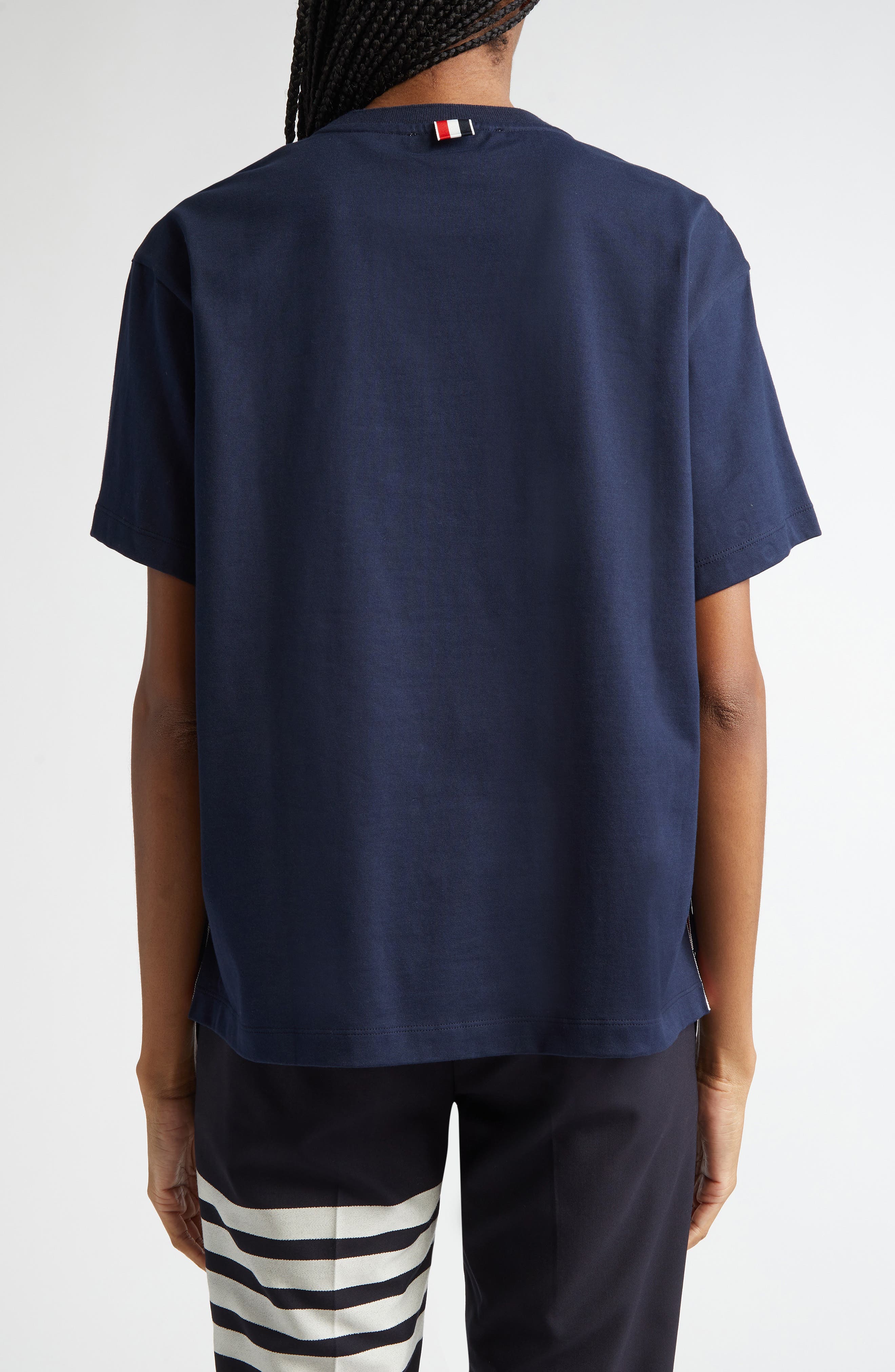 Medium Weight Cotton Jersey Boxy Pocket Tee - image 4