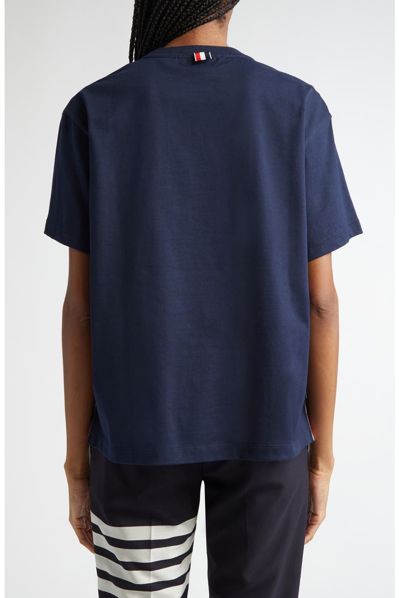Medium Weight Cotton Jersey Boxy Pocket Tee, Alternate, color, NAVY