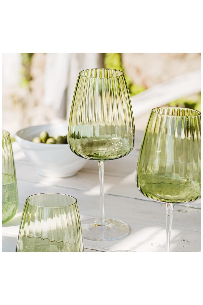 Francesca Wine Glass, Alternate, color, GREEN