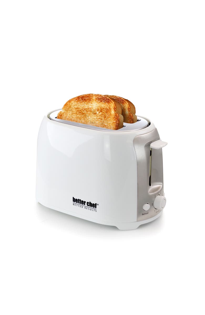 Better Chef Cool Touch Wide Slot Toaster, Alternate, color, White