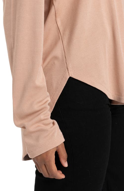 Threads 4 Thought Rhayne Rib Long Sleeve T-shirt In Latte