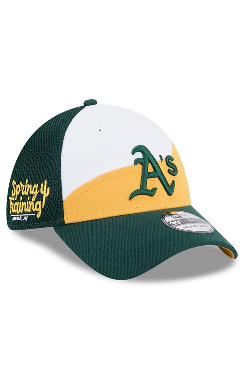 New Era Men's New Era  Gold/Dark Green Athletics 2025 Spring Training 39THIRTY Flex Hat, Alternate, color, 