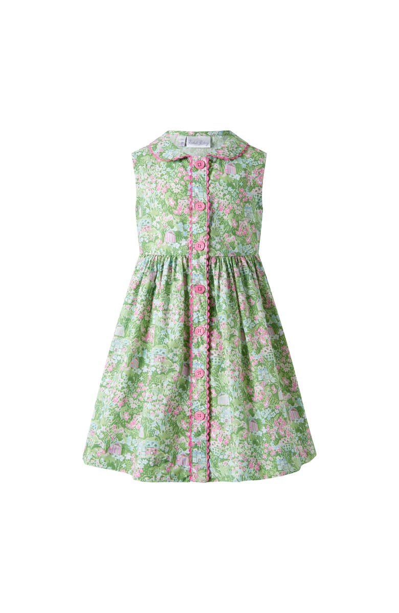 Rachel Riley Garden Button-Front Dress, Main, color,
