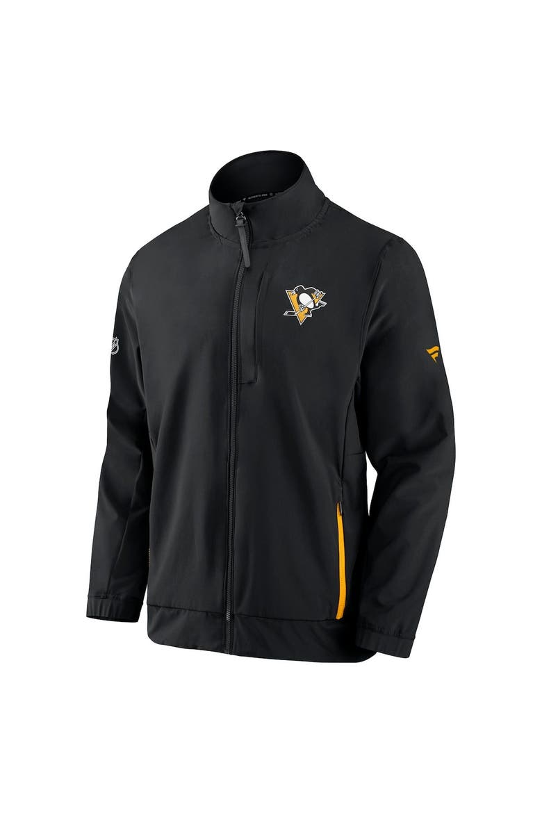 Men's Fanatics Branded Black Pittsburgh Penguins Authentic Pro Rink Coaches Full-Zip Jacket, Alternate, color, Black