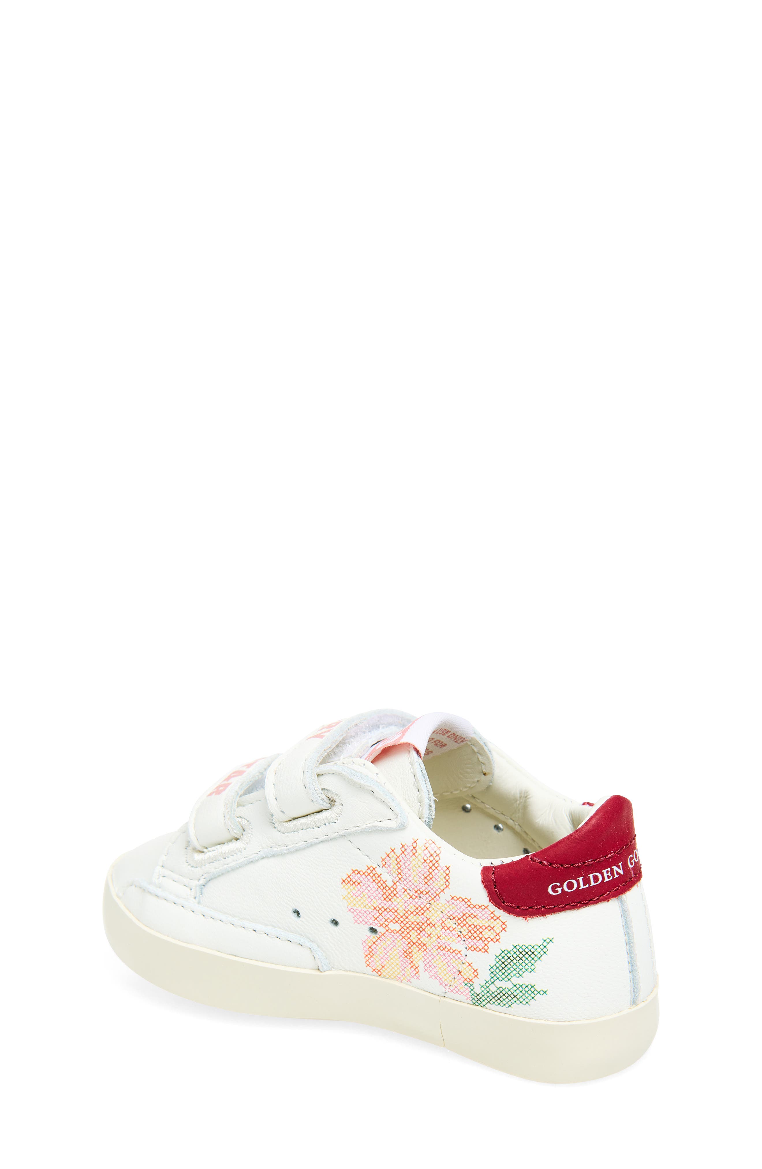 Kids' Baby School Sneaker, Alternate, color, WHITE/ SEEDPEARL/ RED