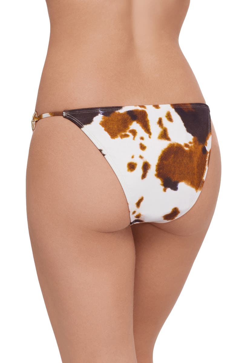 Steve Madden Ring Bikini Bottoms, Alternate, color, Brown Multi