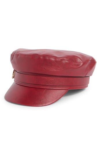 Vince Camuto Distressed Skipper Hat In Pink