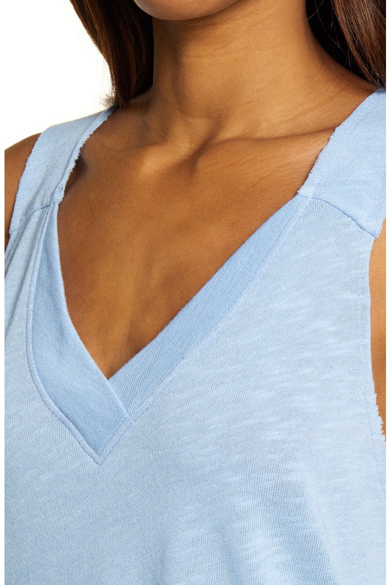 Textured Tank, Alternate, color, BLUE VISTA